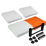 white/ orange
