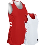 scarlet/white