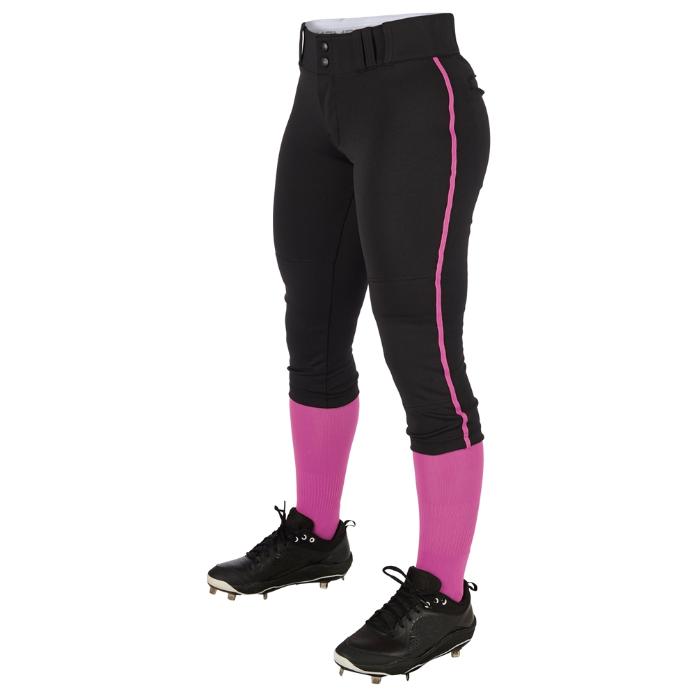  CHAMPRO Girls Tournament Traditional Low-Rise Softball Pants,  Black, Small : Clothing, Shoes & Jewelry