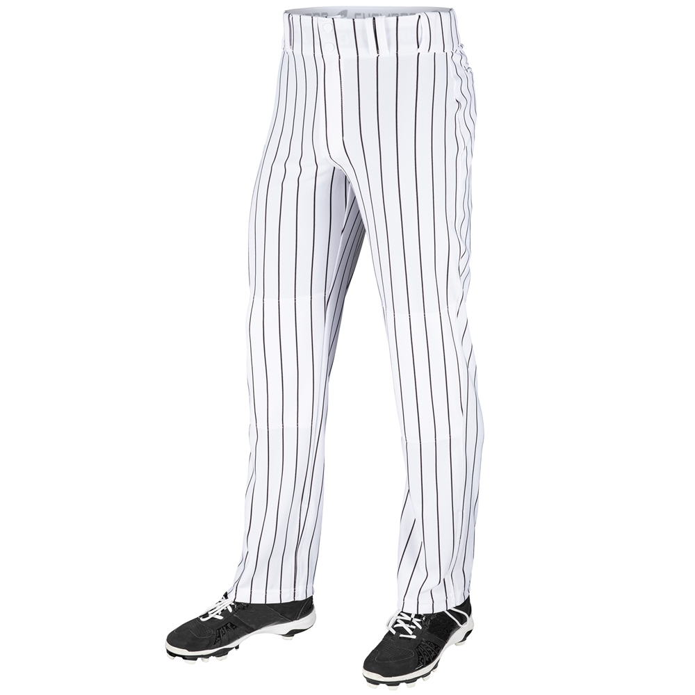 Champro Youth Triple Crown Pinstripe Baseball Pants, Grey, Navy Pin / XL