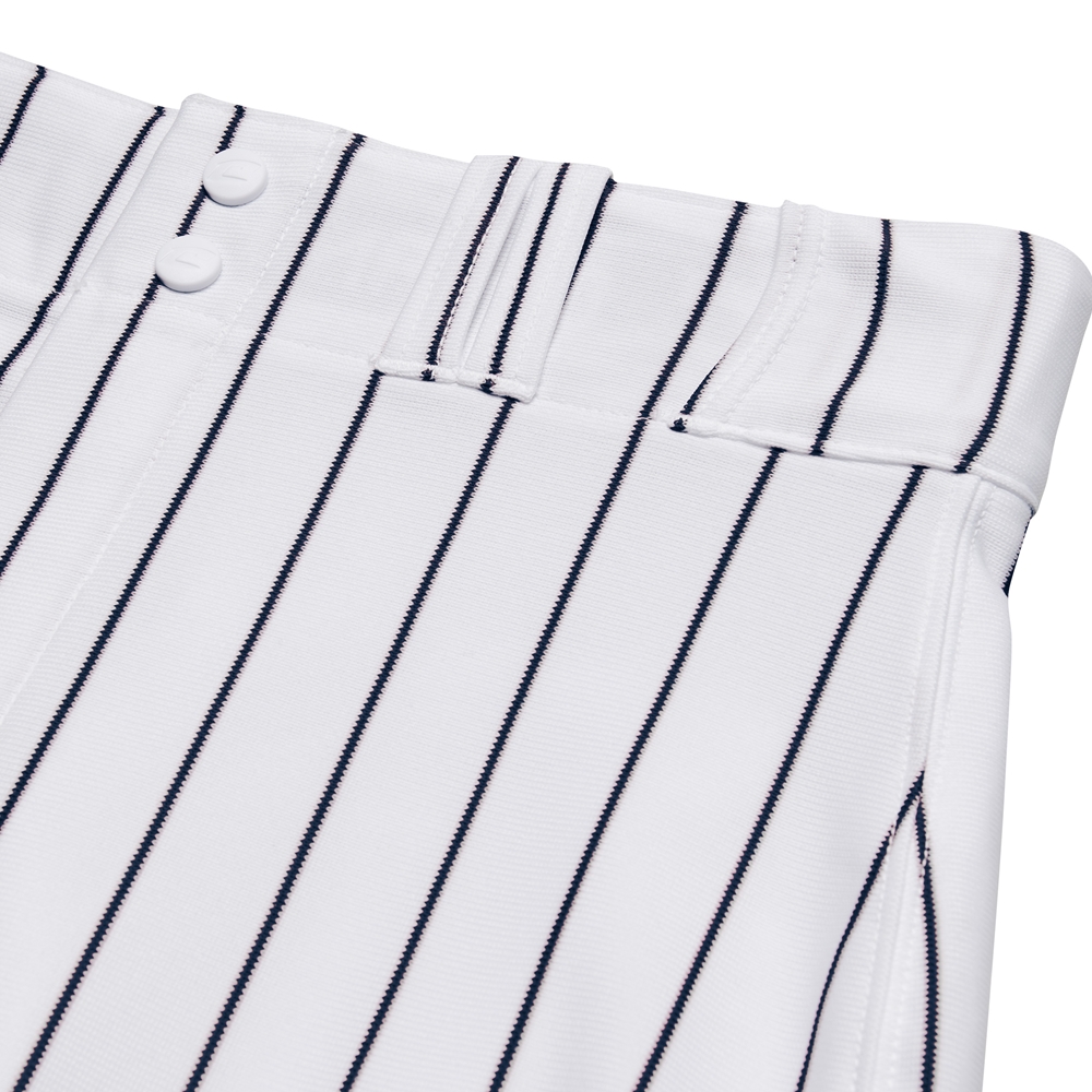 Champro Triple Crown Open Bottom Pinstripe Youth Baseball Pants - XS / White/Navy