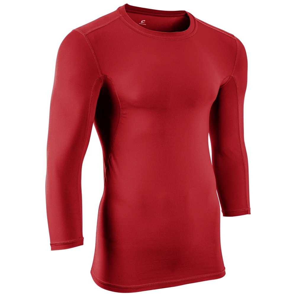 men's pink long sleeve compression shirt