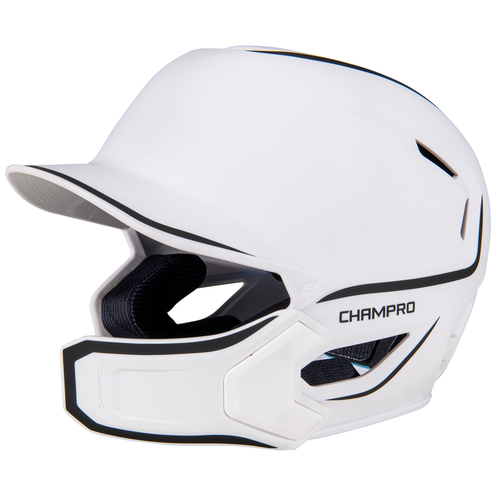 HXE Matte Batting Helmet w/Jaw Guard