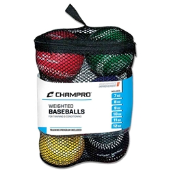 Lot De 10 Balles De Softball Lestées Champro – 9 Oz, Avec Sac, Pour Entraînement