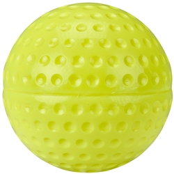11" Dimple Molded Softball - Optic Yellow