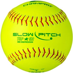 ASA/USA Softball 12" Slow Pitch - Leather Cover .52 COR