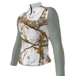 Juice 1/4 Zip Long Sleeve Pullover with RealTree® Pattern (A,Y)